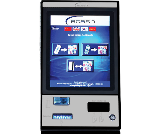 MiniCRT ticket and card redemption terminal